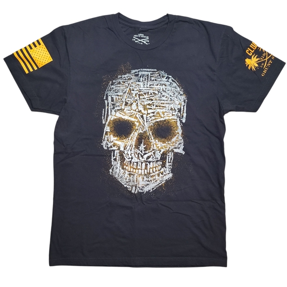 Grunt Style Skull Graphic T-Shirt Black Large Patriotic Tactical Military USA - Picture 1 of 5